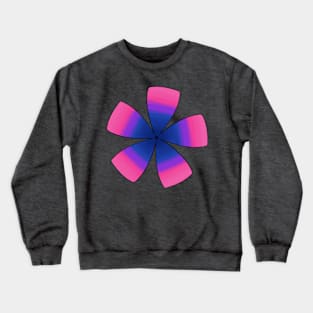 LGBT Pride Flower Bi-nca Crewneck Sweatshirt